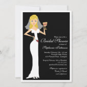 ワインテーマブライダルシャワーお祝い招待状 招待状 (正面)