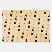 ワインテーマラッピング紙 – ワインラバーギフトラップ ラッピングペーパーシート (正面2)