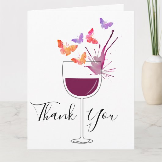 ワインテーマ、サンキューカード サンキューカード (正面)