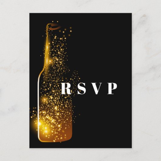 ワインテーマ、パーティー、ポストカードRSVP インビテーションポストカード (正面)