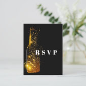 ワインテーマ、パーティー、ポストカードRSVP インビテーションポストカード (スタンド正面)