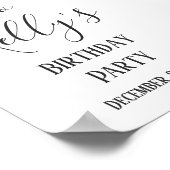 ワインテーマ、大人のパーティー、ウェルカムサイン ポスター (角)