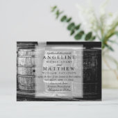 ワインテ素朴ーマドワインヤード結婚式招待状 招待状 (スタンド正面)