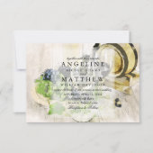 ワインテ素朴ーマドワインヤード結婚式招待状 招待状 (正面)