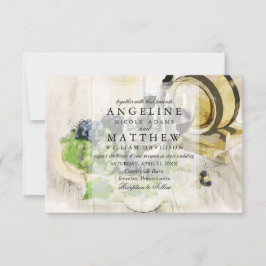 ワインテ素朴ーマドワインヤード結婚式招待状 招待状