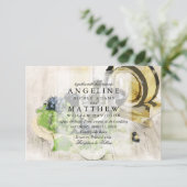 ワインテ素朴ーマドワインヤード結婚式招待状 招待状 (スタンド正面)