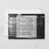 ワインテ素朴ーマドワインヤード結婚式招待状 招待状 (正面)