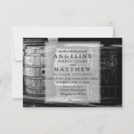 ワインテ素朴ーマドワインヤード結婚式招待状 招待状