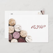 ワインディナーお祝いの招待 出欠カード (正面/裏面)