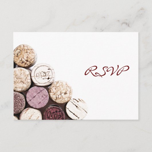 ワインディナーお祝いの招待 出欠カード (正面)