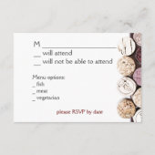 ワインディナーお祝いの招待 出欠カード (裏面)