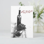 ワインディナー出欠確認カード 出欠カード (スタンド正面)