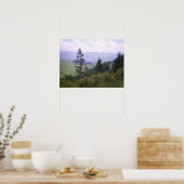 ワインディングブルーリッジパークウェイの素晴らしい景色 ポスター (キッチン)