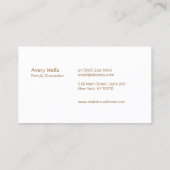 ワインディング川サンセットホライズンカウンセラーのロゴ 名刺 (裏面)