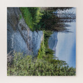 ワインディングWyomingストリーム(ラベル付き) ジグソーパズル (横)