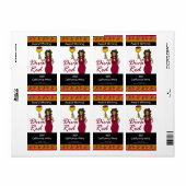 ワインディヴァ「ディバレッド」カスタムワインラフェイクベル ラベル (フルシート)