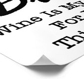 ワインディヴァ「素晴らしい」 ポスター (角)