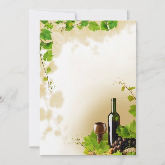 ワインデザインの招待 招待状 (正面)