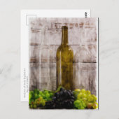 ワインデジタルアートポストカードのエコー ポストカード (正面/裏面)