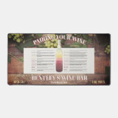 ワインデスクマットのペアリング デスクマット (正面)