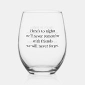 ワイントースト ステムなしワイングラス (裏面)