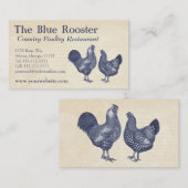 ワインドットチキンズヴィンテージカントリーファームチャーム 名刺 (正面/裏面)