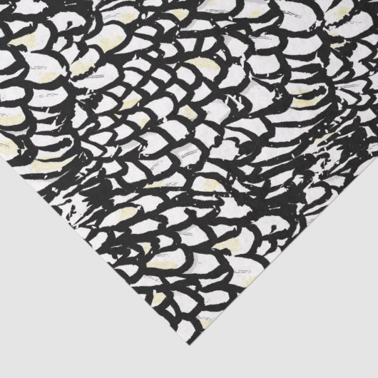 ワインドットチキンフェザーブラック&ホワイトファームハウス 薄葉紙 (詳細)