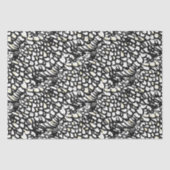 ワインドットチキンフェザーブラック&ホワイトファームハウス 薄葉紙 (正面)