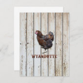 ワインドットチキン サンキューカード (正面/裏面)