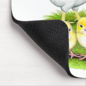 ワインドットホワイトチキンファミリー マウスパッド (コーナー)