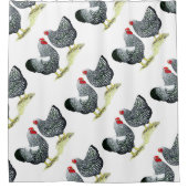 ワインドット銀レース対 シャワーカーテン (正面)