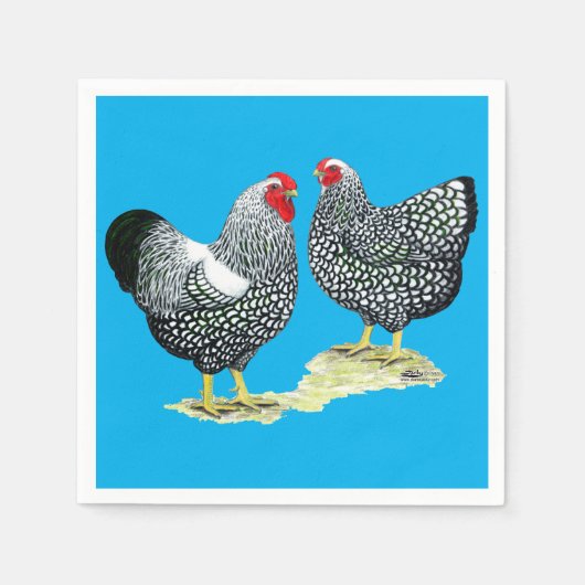 ワインドット銀レース対 スタンダードカクテルナプキン (正面)