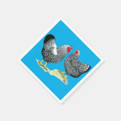 ワインドット銀レース対 スタンダードカクテルナプキン (角)