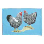 ワインドット銀レース対 枕カバー (正面)