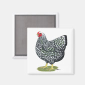 ワインドット：シルバーレースのヘン マグネット (正面/裏面)