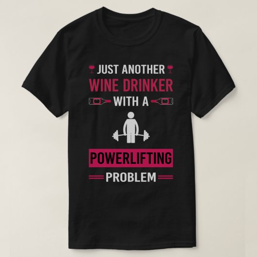 ワインドリンカーのパワーリフティング Tシャツ (デザイン正面)