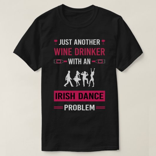 ワインドリンカーアイリッシュダンス踊り Tシャツ (デザイン正面)