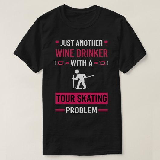 ワインドリンカーツアースケートで滑る Tシャツ (デザイン正面)