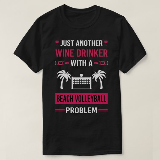 ワインドリンカービーチバレーボール Tシャツ (デザイン正面)