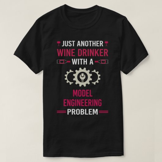 ワインドリンカーモデルエンジニアリングエンジニア Tシャツ (デザイン正面)
