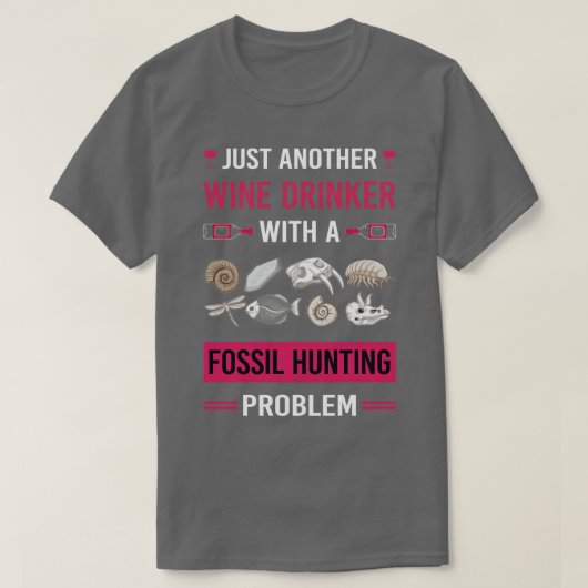 ワインドリンカー化石狩りハンター古生物学Pa Tシャツ (デザイン正面)