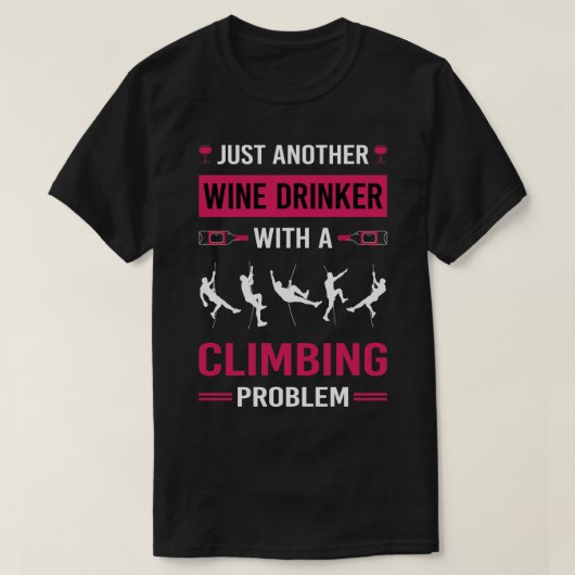 ワインドリンカー登山クライマー Tシャツ (デザイン正面)