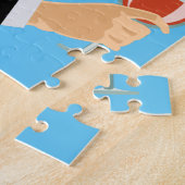 ワインドリンク眼鏡カクテルアルコールブーズアート ジグソーパズル (側面)