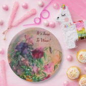 ワインナプキンの時間だ ペーパープレート (パーティー)