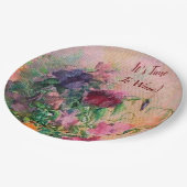 ワインナプキンの時間だ ペーパープレート (アングル)