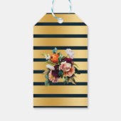 ワインネイビーバブル&ブリュースウェディングシャワーの好意 ギフトタグ (裏面)