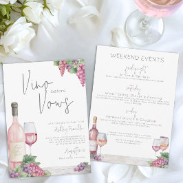 ワインバチェロレッテヴィーノヴォーズガールズウィークエンド 招待状