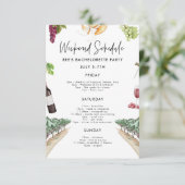 ワインバチェロレッテ週末の旅程招待状 招待状 (スタンド正面)