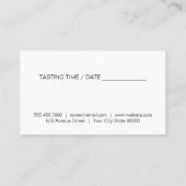 ワインバレルとコルク栓抜き 名刺 (裏面)