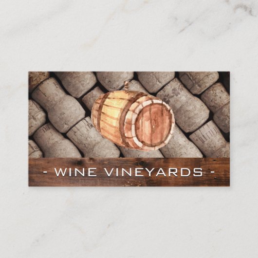 ワインバレルとコルク 名刺 (正面)